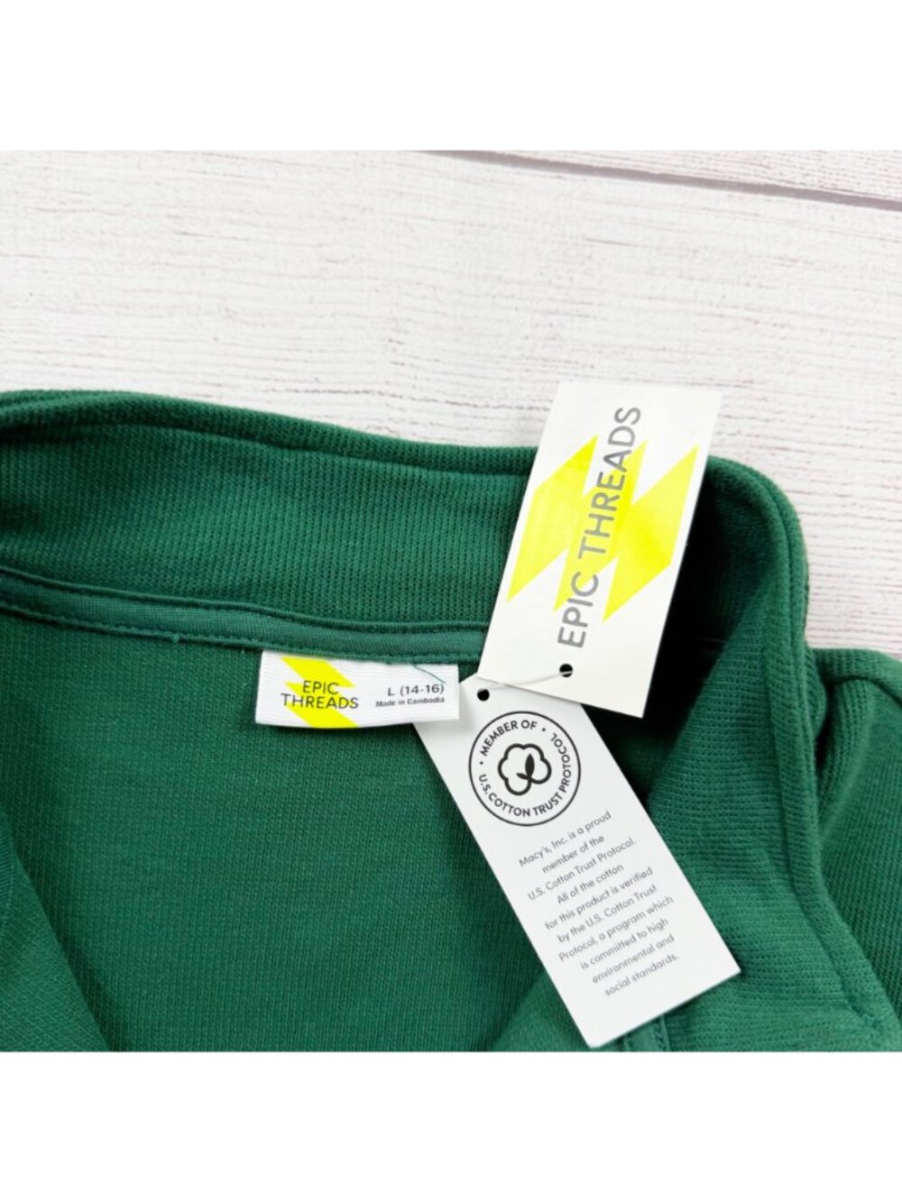 Epic Threads Kids Quarter Zip Pullover Sweatshirt Casual Top NWT L 14-16 - Picture 2 of 4